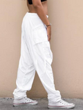 Retro Hose mit Abstrakt-Print