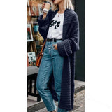 mittlere Länge Pullover Mantel