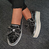 Damen Funkelnde Strasse Loafers