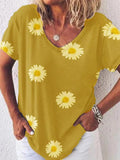 Kleines Daisy Loose Casual Oversized T-Shirt