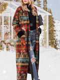 Frauen schnüren Tribal Schal Kragen Boho Oberbekleidung mit Gürtel