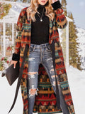 Frauen schnüren Tribal Schal Kragen Boho Oberbekleidung mit Gürtel