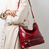 Leder Crossbodytasche für die Arbeit und Reisen