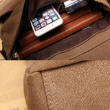 Segeltuch Büchertasche Retro Kuriertasche mit Großen Fassungsvermögen
