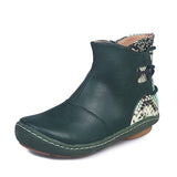 Flach Nahtverarbeitung Stiefelette