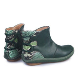 Flach Nahtverarbeitung Stiefelette