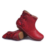 Flach Nahtverarbeitung Stiefelette