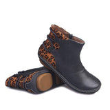 Flach Nahtverarbeitung Stiefelette