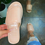 Glanz Lackleder Kariert Pantoffel