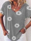 Kleines Daisy Loose Casual Oversized T-Shirt