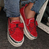 Damen Funkelnde Strasse Loafers