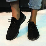 Minimalist Flyknit Stoff Bequem Schnürung Sneakers