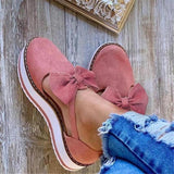 Süße Schleife Schnallenriemen Flache Sandalen Pink Beige Schwarz