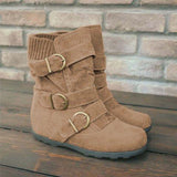 Rutschfeste Stiefel mit tiefem Fersenstrick