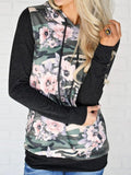 Dunkelgrau Kapuze Langarm Sweatshirt