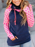 Lässig Langarm Farbblock Sweatshirt