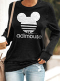 Langarm Lässig Sweatshirt