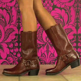 Winter Date Niedrige Stiefelette aus Kunstleder