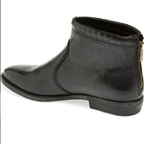 Täglich Reißverschluss Flach Kunstleder Stiefelette