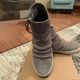 Alle Jahreszeiten Reißverschluss Sneakers aus Kunstleder