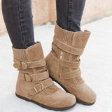 Rutschfeste Stiefel mit tiefem Fersenstrick