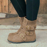Rutschfeste Stiefel mit tiefem Fersenstrick