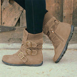 Rutschfeste Stiefel mit tiefem Fersenstrick