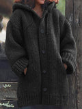 NEUE gestrickte Strickjacke mit Kapuze👚