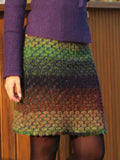 Patchwork Lässiger Rock mit Farbblock Großen Größen