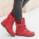 Rutschfeste Stiefel mit tiefem Fersenstrick