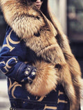 Warme Flauschige Winterjacke aus Kunstpelz