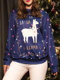 Weihnachten Print Lässiges Sweatshirt