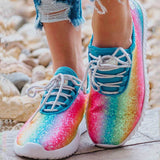 Bunt Paillette Schnürung Sneaker