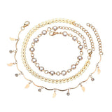Sommer Strand Fußkettchen Quaste Anhänger 3pc / Set