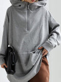 Lässiger Langarm Hoodie