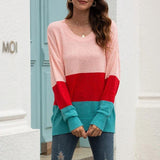 Lässiger gestreifter Pullover