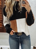 Lässiger Hoher Hals pullover
