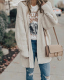 Lässiger fester Pullover Mantel