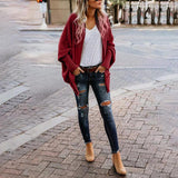 Fledermausärmeln Pullover Mantel