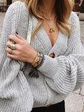 V-Hals-StrickCardigan