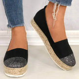 Espadrilles Paillette Slip On Loafers
