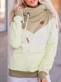 Lässig Langarm Patchwork Sweatshirt