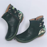 Flach Nahtverarbeitung Stiefelette