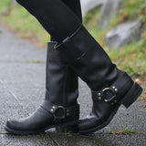 Winter Date Niedrige Stiefelette aus Kunstleder