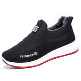 Tägliche Flache Sneakers mit Nahtverarbeitung