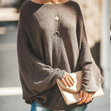 Lässiger Langarm Pullover