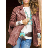 LANGE ÄRMEL TASSEL COAT