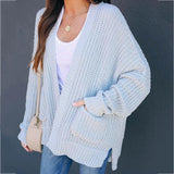 Lässiger fester Pullover Mantel