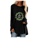 Lässiges Langarm-T-Shirt