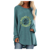 Lässiges Langarm-T-Shirt